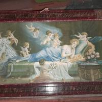 Cornice vintage con stampa di ninfa dormiente