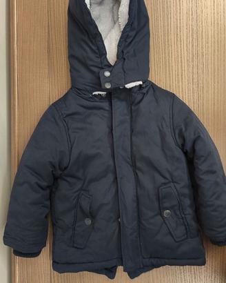 Parka blu con pile Fagottino OVS 2 anni 18 24 mesi