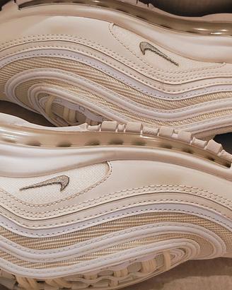 Nike Air Max 97 38.5 Bianche MAI USATE