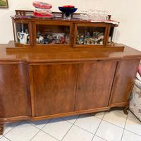 Credenza vintage in radica di noce anni 50