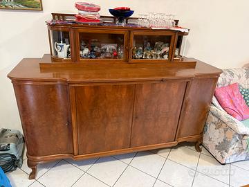 Credenza vintage in radica di noce anni 50