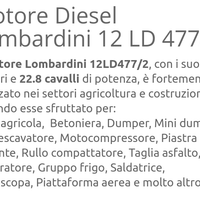 Motore pompa lombardini