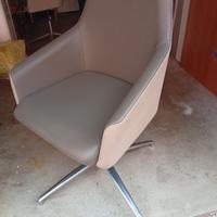 Poltrona da uficcio  in vera pelle