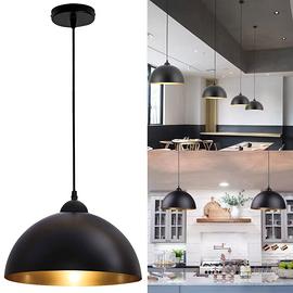 Lampade a sospensione nere e oro