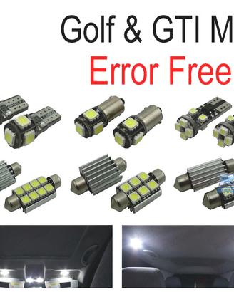 KIT 15 LAMPADE LED INTERNE PER VOLKSWAGEN VW GTI G