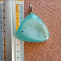 Ciondolo in argento pietra naturale Crisoprasio