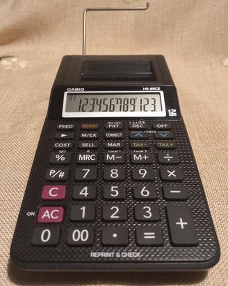 Casio HR-8RCE Calcolatrice da stampa Nero