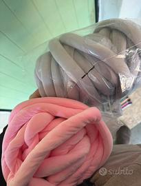 Filato marshmallow 500 gr per borse grigio