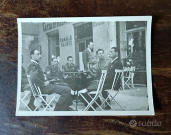 Militari al Bar Foto Fotografia D'epoca Military
