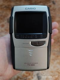 Mini TV portatile Casio vintage perf. funzionante 