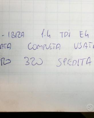 Testata completa usata polo-ibiza 1.4 tdi e4 bms