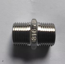 Raccordo Inox Aisi 316 - 3/8 X 3/8 G Maschio