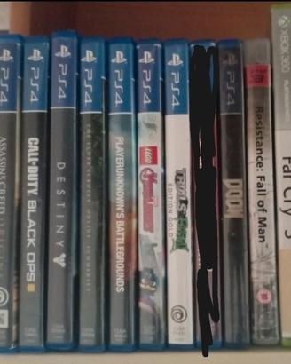 lotto 8 giochi per PS4 e 1 per Xbox 360