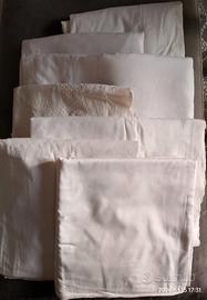 Lotto lenzuola usate cotone per cucito/stracci