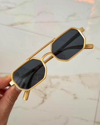 Occhiali da sole Esagonali Gold