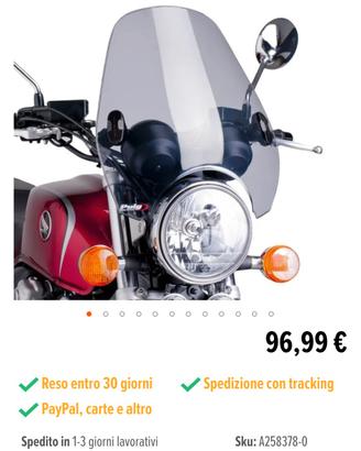 parabrezza universale moto Puig