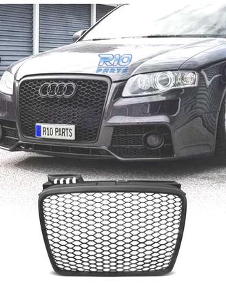 GRIGLIA AUDI A4 B7 04-07 LOOK RS NERO OPACO