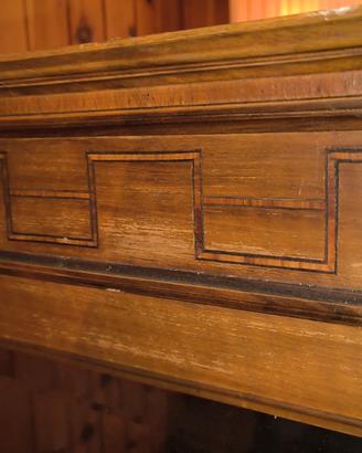 consolle trucchi con specchio e sedia 