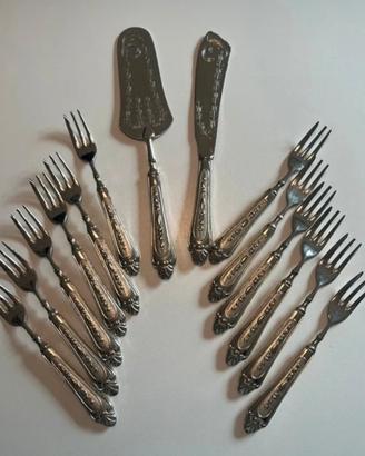Posate da dolce argento 800