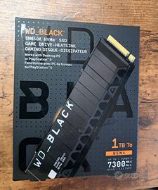 WD Black SN850X NVMe SSD 1Tb NUOVO con DISSIPATORE