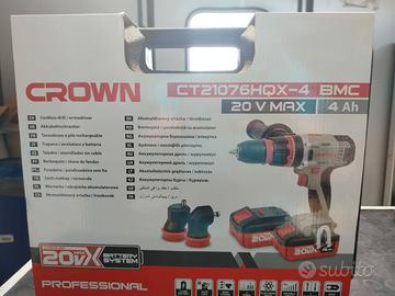 Trapano avvitatore a batteria crown  20 V MAX