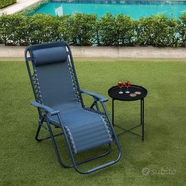 Sedia Sdraio Gravity reclinabile c/poggiatesta