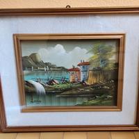 QUADRO R. VITALE Cornice Legno Vintage Retrò 