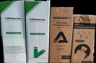 resina x stampante 3d 