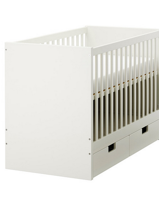 Lettino IKEA Stuva con cassetti + materasso Sealy