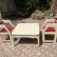 sedie e tavolo vintage modernariato design