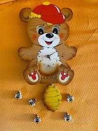 Orologio con pendolo e attaccapanni Bartolucci