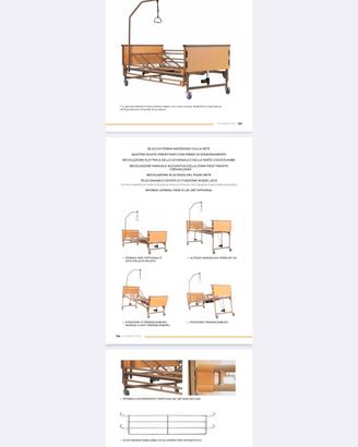 letto ortopedico con pannelli in legno