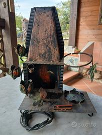 lampada da tavolo in ferro