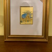 Quadro Savona su Foglia Oro 22 Kt