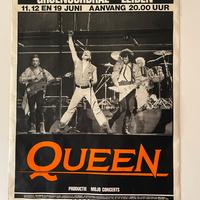 Queen concert poster live 1986