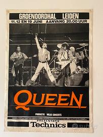 Queen concert poster live 1986