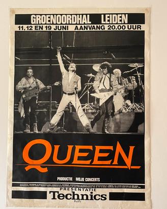 Queen concert poster live 1986