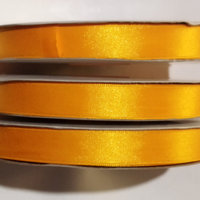 Nastro Doppio Raso 15mm Arancio - Bobina da 50mt