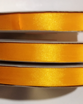Nastro Doppio Raso 15mm Arancio - Bobina da 50mt