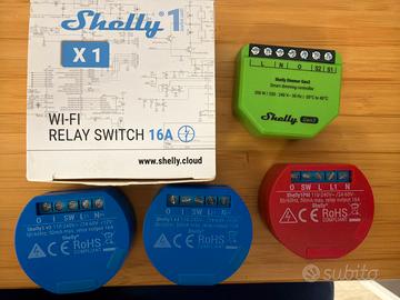 Shelly relay switch vario tipo nuovi