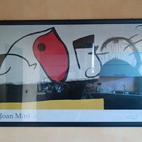 quadro Mirò poster con cornice
