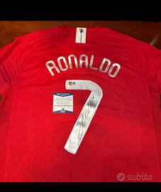 Maglia Cr7 autografata Beckett
