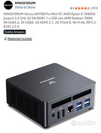 MINISFORUM Venus UM790 Pro Mini PC Ryzen 9 7940HS