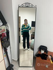 Specchio Ikea da terra o parete in ferro battutto