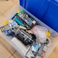 kit acquario completo, molte parti nuove
