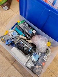 kit acquario completo, molte parti nuove