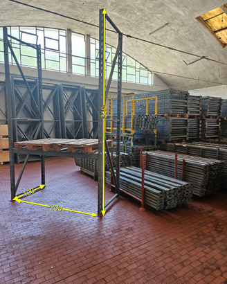 Scaffalatura porta pallet usata