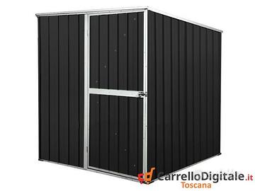Box da giardino lamiera 175x185cm nero