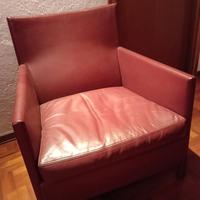 Poltrona Vivette Club pelle bordeaux