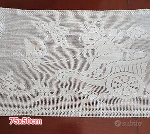 Centrini filet ricamo a mano uncinetto